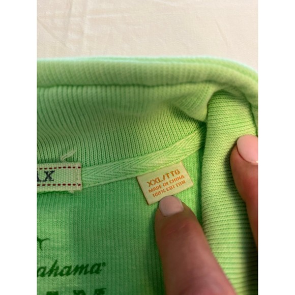 Men's 2XL Tommy Bahama Green Sweater - Picture 4 of 6
